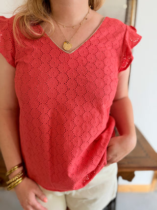 Top Domitille • Corail