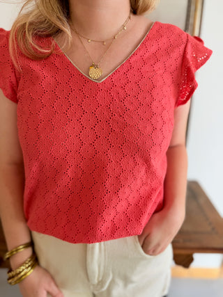 Top Domitille • Corail