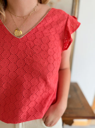 Top Domitille • Corail