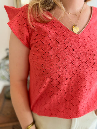 Top Domitille • Corail