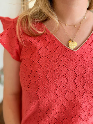 Top Domitille • Corail