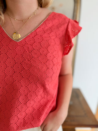 Top Domitille • Corail