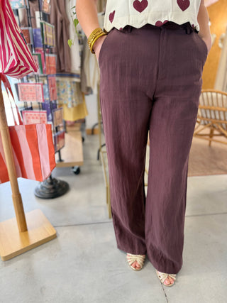 Pantalon Gabrielle • Prune