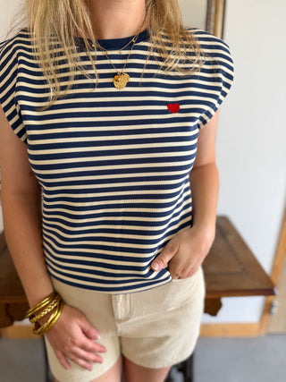 T-Shirt Brune • Marine