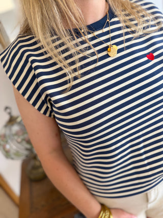 T-Shirt Brune • Marine