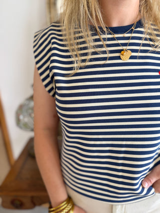 T-Shirt Brune • Marine