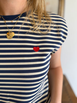 T-Shirt Brune • Marine