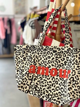 ToteBag "Amour" • Léopard