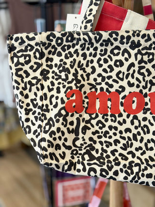 ToteBag "Amour" • Léopard