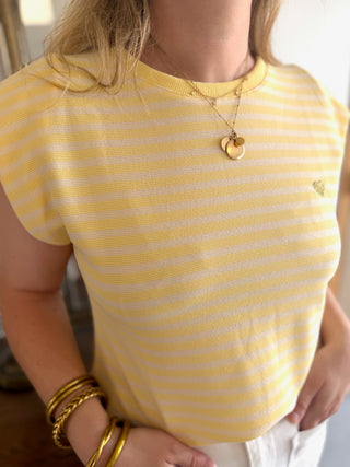 T-Shirt Brune • Jaune