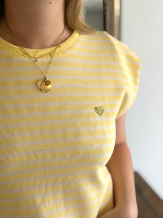 T-Shirt Brune • Jaune
