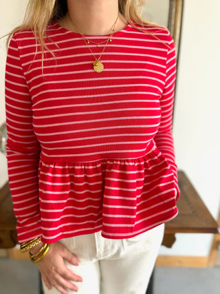 Top Eugénie • Rouge & Rose