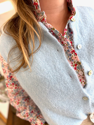 Gilet s/ manche Valentine • Bleu Clair