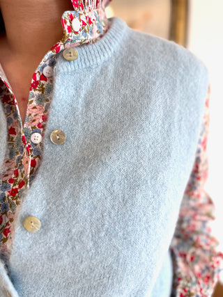 Gilet s/ manche Valentine • Bleu Clair