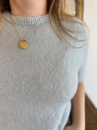 Pull manches courtes Louise • Gris Clair