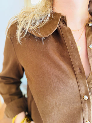 Chemisier Calypso • Marron