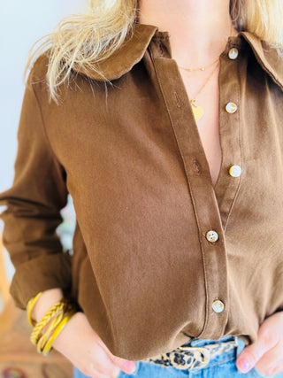 Chemisier Calypso • Marron