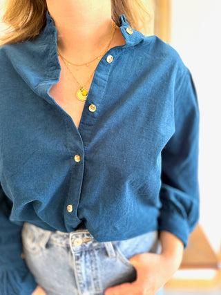 Chemisier  Lazare • Bleu Canard