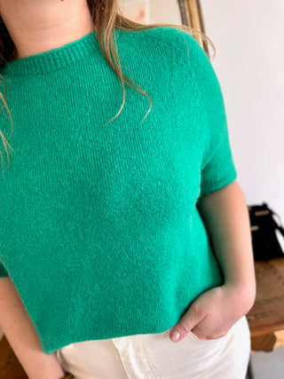 Pull manches courtes Louise • Vert