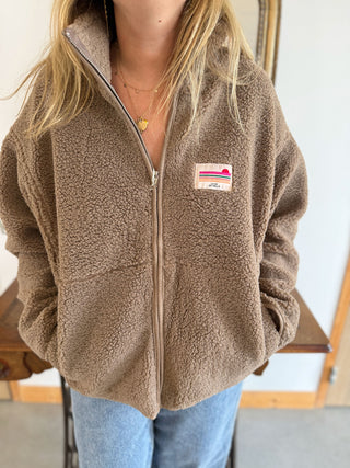 Veste Sherpa Justine • Taupe
