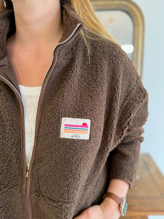Veste Sherpa Justine • Marron