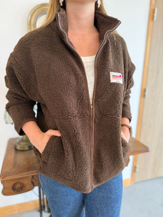 Veste Sherpa Justine • Marron
