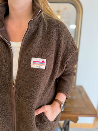 Veste Sherpa Justine • Marron