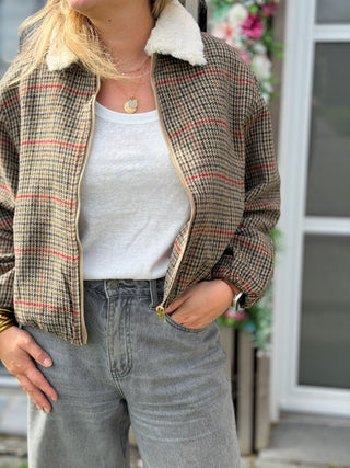 Veste Campus • Pied de Poule Choco