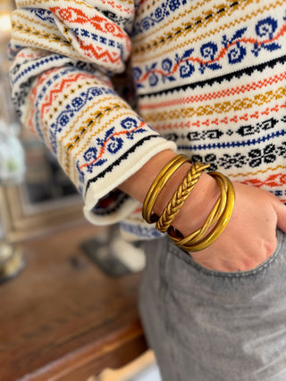 Pull Chill • Ecru à motifs