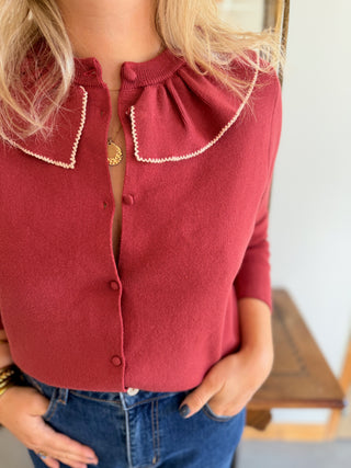 Gilet Léon • Brique