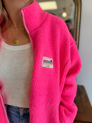 Justine Sherpa-Jacke • Rosa