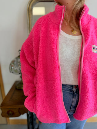 Justine Sherpa-Jacke • Rosa