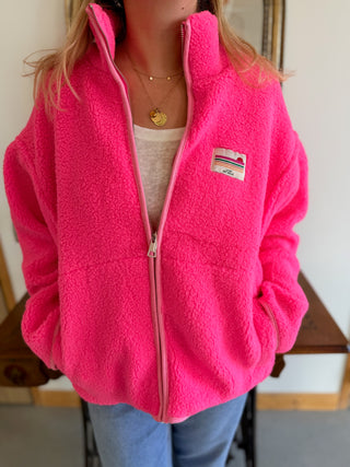 Justine Sherpa-Jacke • Rosa