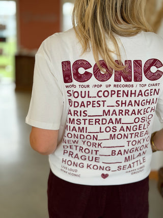 T-Shirt Iconic • Bandana Bordeaux
