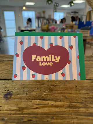 Carte "famille" - Family love (avec enveloppe)