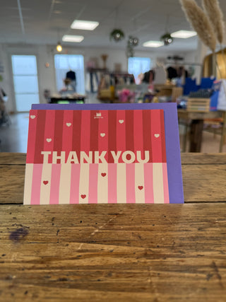 Carte "Merci" : Thank you (avec enveloppe)