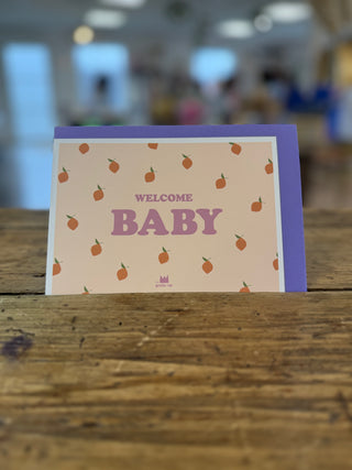Carte "Naissance" : Welcome Baby (avec enveloppe)