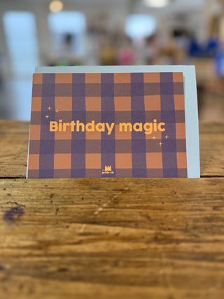 Carte "Anniversaire" : Birthday magic (avec enveloppe)