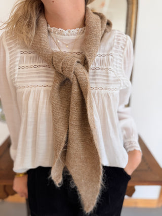 Foulard Capuche • Beige chiné