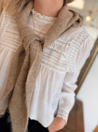 Foulard Capuche • Beige chiné