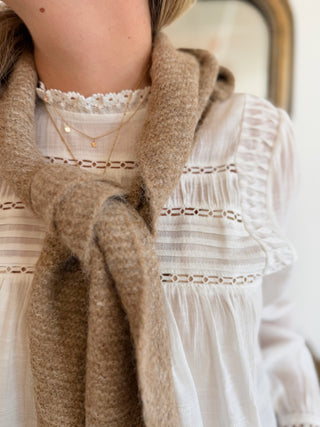 Foulard Capuche • Beige chiné