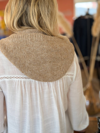 Foulard Capuche • Beige chiné