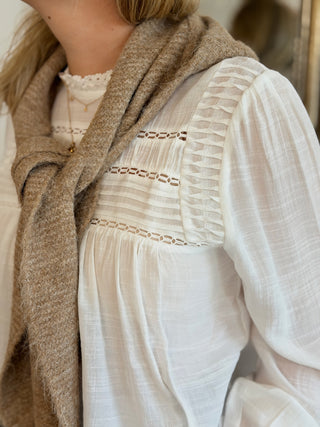 Foulard Capuche • Beige chiné