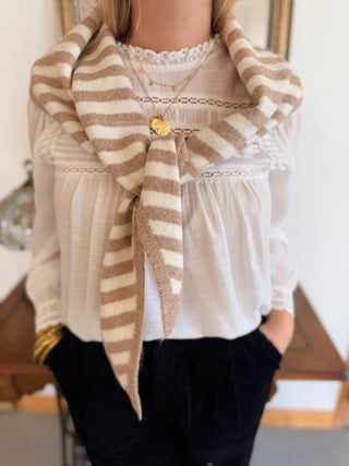 Foulard triangle • Taupe