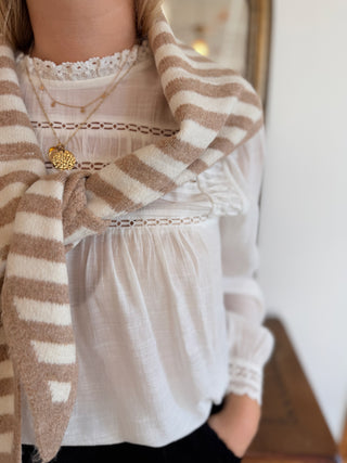 Foulard triangle • Taupe