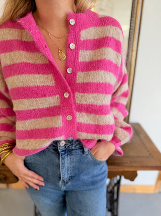 Gilet Pauline • Fuschia