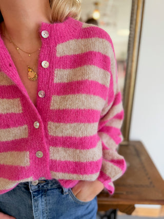 Gilet Pauline • Fuschia