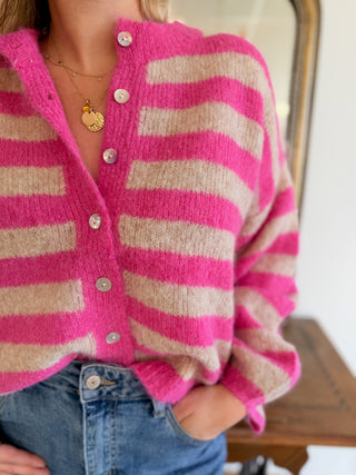 Gilet Pauline • Fuschia