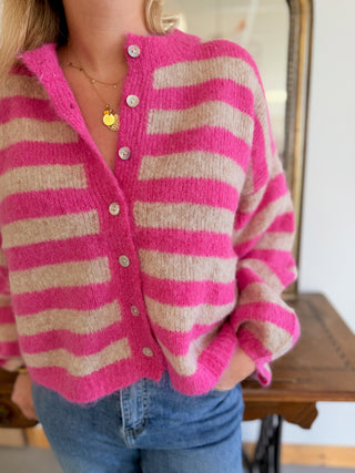 Gilet Pauline • Fuschia