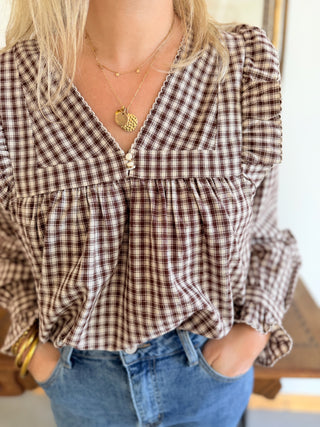 Blouse Marion • Chocolat